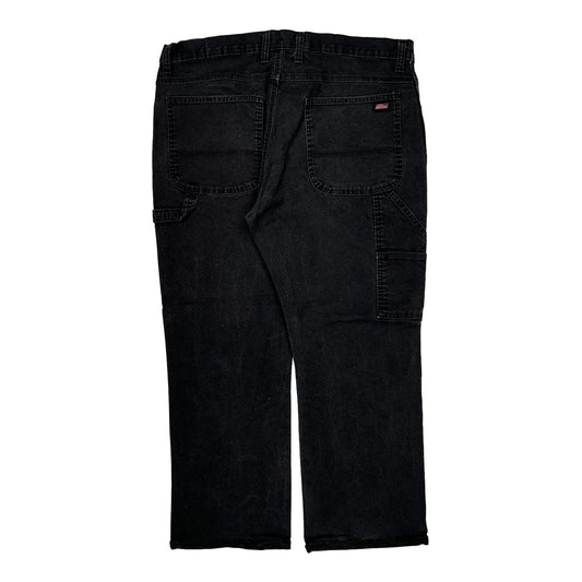 Dickies Carpenter Trousers - 38W 31L Black Cotton