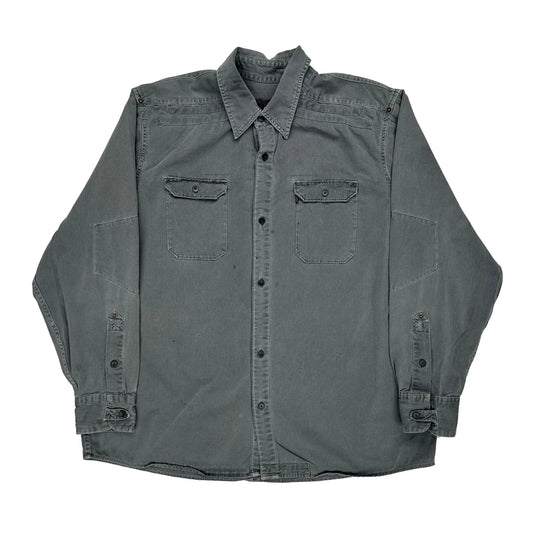 Levis Work Shirt - XL Grey Cotton