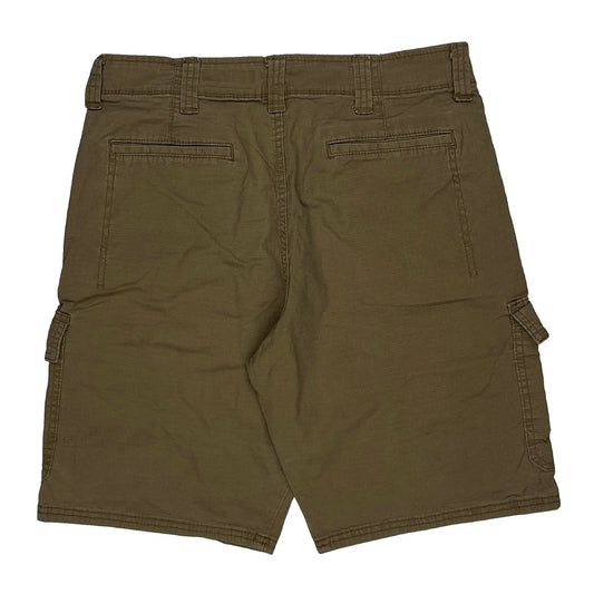 Wrangler Cargo Shorts - 30W 10L Brown Cotton Blend