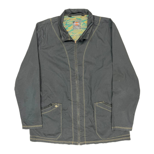 Dickies Contras Stitch Jacket - Large Black Cotton Blend