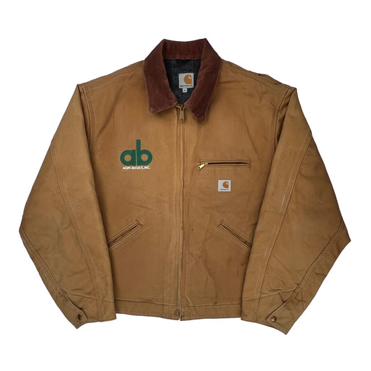 Made In USA Carhartt Brn Detroit Jacket - XL Brown Cotton