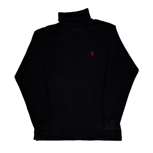 Polo By Ralph Lauren Rollneck - Medium Black Cotton
