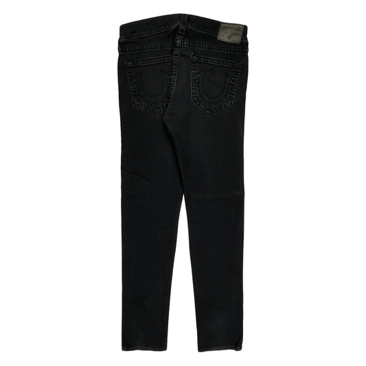 True Religion Skinny Jeans - 34W 33L Black Cotton Blend