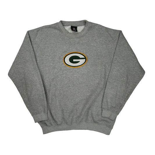 Vintage Green Bay Packers Nfl Football Sweatshirt - No Size Grey Cotton Blend
