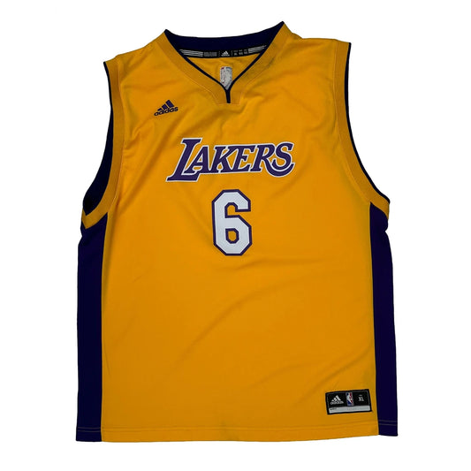 Lakers Adidas Clarkson Jersey - XL Yellow Polyester