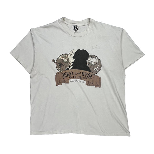 Jekyll And Hyde Club New York City Eerie Single Stitch T-Shirt - Large White Cotton