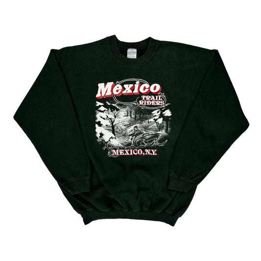 Mexico Trail Riders Gildan Graphic Sweatshirt - Large Black Cotton