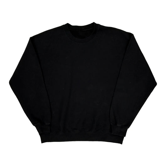 Blank Unbranded Sweatshirt - Large Black Cotton