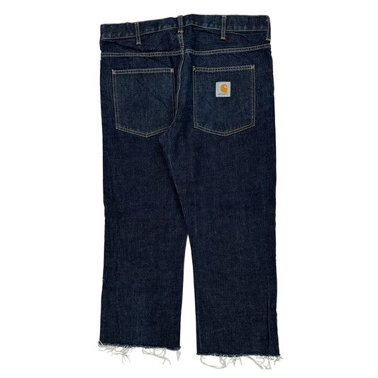Carhartt Cropped Jeans - 36W 24L Dark Wash Cotton