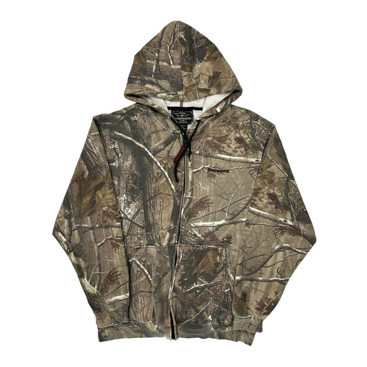 Vintage Winchester Hoodie - Large Camo Polyester