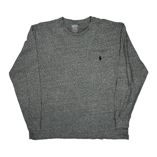 Polo By Ralph Lauren Long Sleeve T-Shirt - Medium Grey Cotton