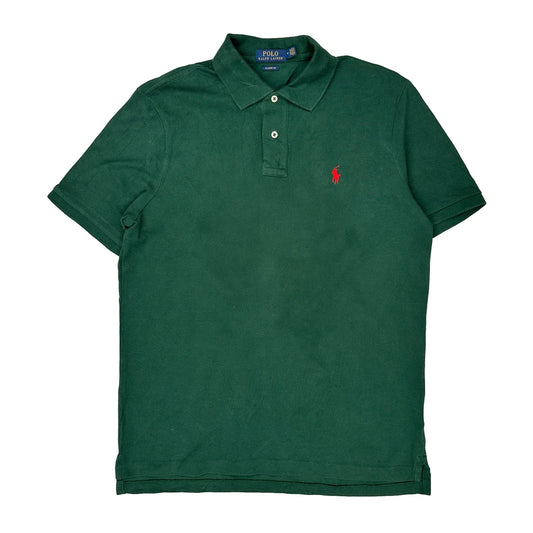 Polo By Ralph Lauren Polo Shirt - Medium Green Cotton