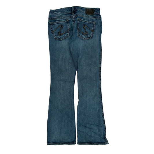 Y2K Unbranded Boot Cut Jeans - 29W UK 8 Blue Denim