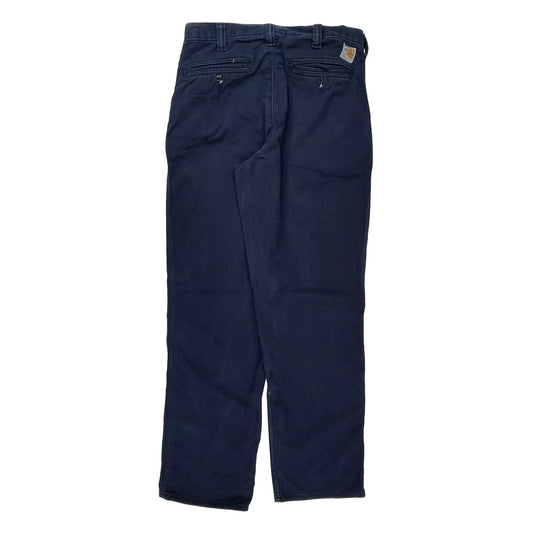 Carhartt Trousers - 31W 32L Navy Cotton