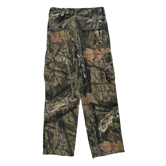 Mossy Oak Camo Cargo Trousers - 28W 27L Camo Cotton Blend