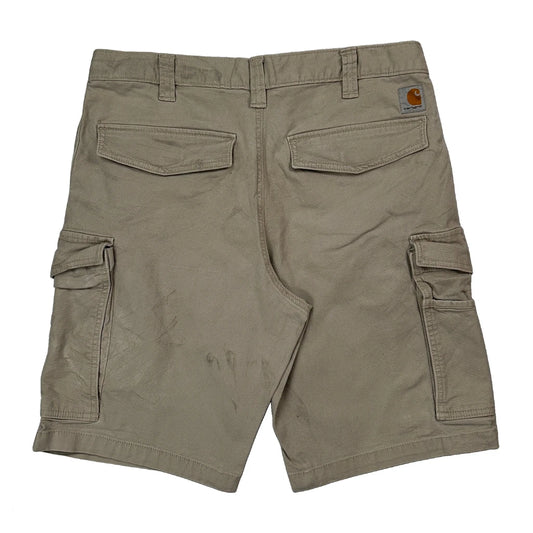 Carhartt Cargo Shorts - 34W 11L Beige Cotton