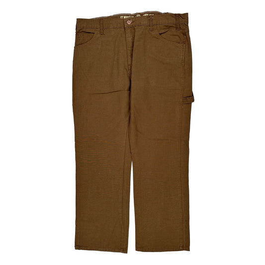 Dickies Carpenter Trousers - 38W 30L Brown Cotton
