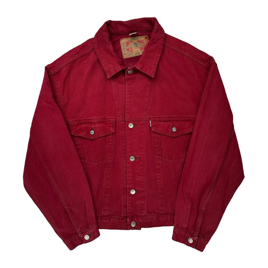 Diesel Denim Jacket - Large Red Cotton