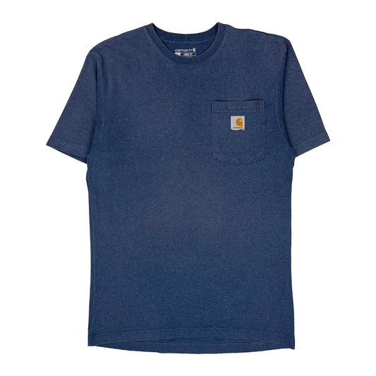 Loose Fit Carhartt T-Shirt - Small Blue Cotton