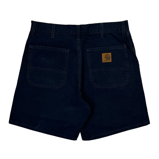 Carhartt Carpenter Shorts - 32W 7L Navy Cotton