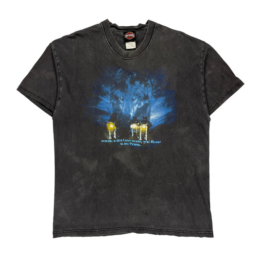 Wilkins H-D Inc. Harley Davidson Graphic T-Shirt - Large Black Cotton