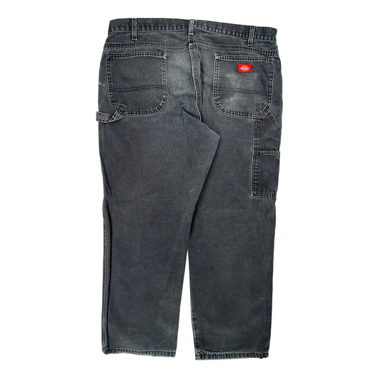 Dickies Carpenter Trousers - 38W 29L Black Cotton