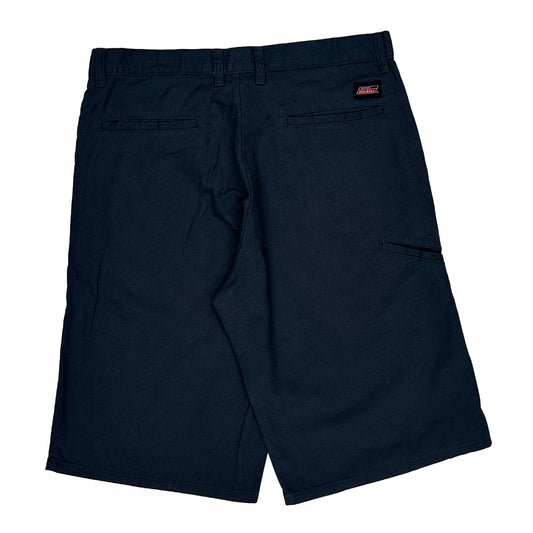 Dickies Baggy Shorts - 33W 12L Navy Cotton