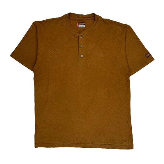 Dickies T-Shirt - Large Brown Cotton