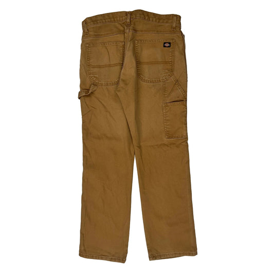 Dickies Carpenter Trousers - 32W 30L Brown Cotton