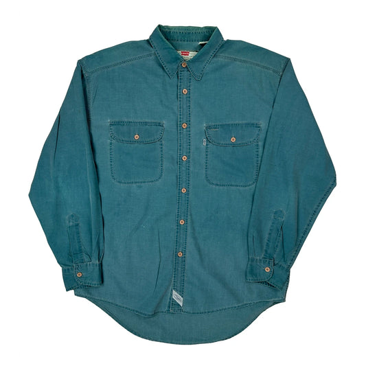 Vintage Levis Denim Shirt - Large Blue Cotton