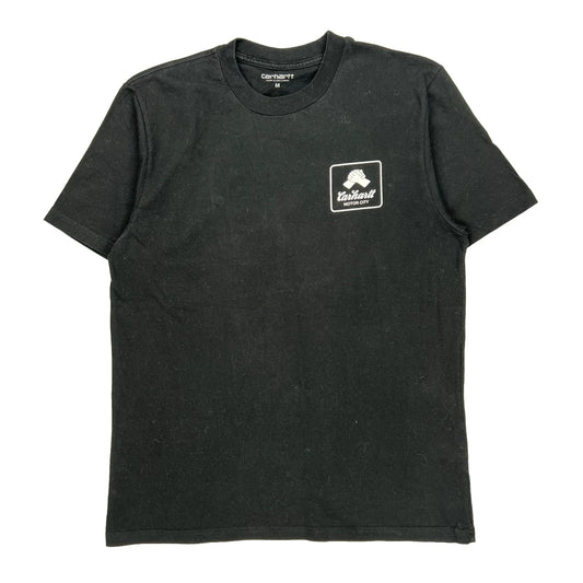Motor City Carhartt Graphic T-Shirt - Medium Black Cotton