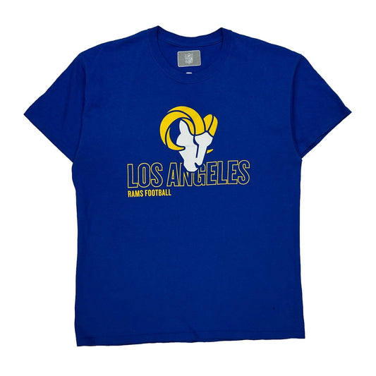 Vintage Los Angeles Rams Nfl T-Shirt - Large Blue Cotton