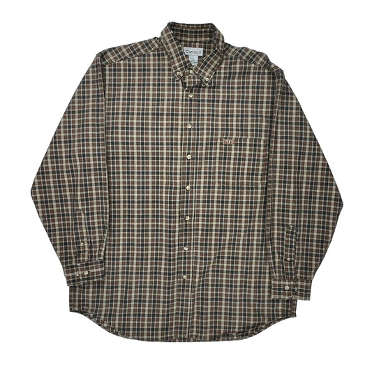 Tall Carhartt Checked Shirt - Large Brown Cotton