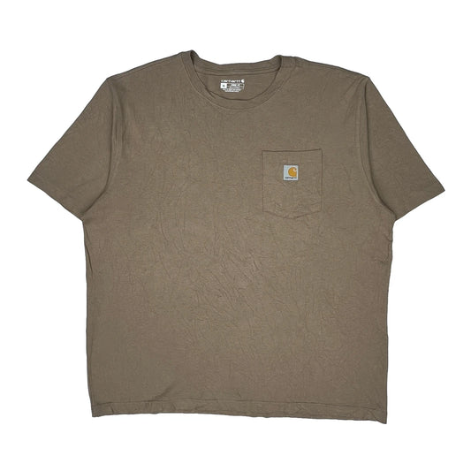 Carhartt T-Shirt - XL Brown Cotton