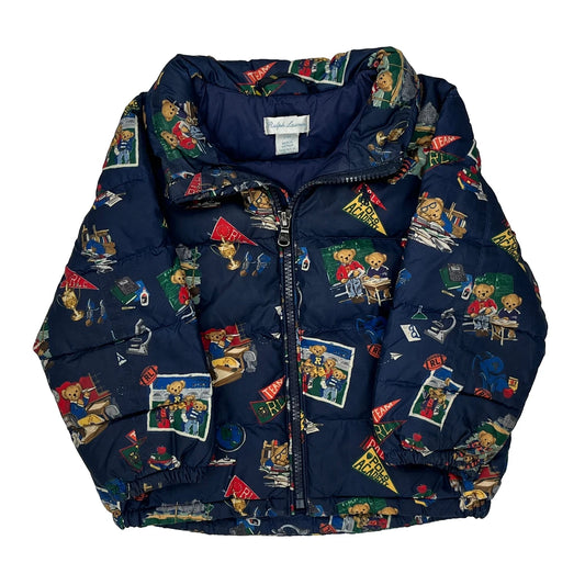 Age 24 Months Ralph Lauren Graphic Puffer - 2XS Blue Polyester