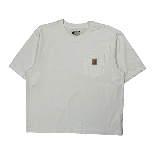 Carhartt T-Shirt - Large White Cotton