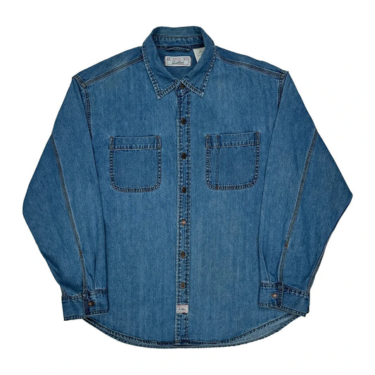 Levis Denim Shirt - 2XL Blue Cotton