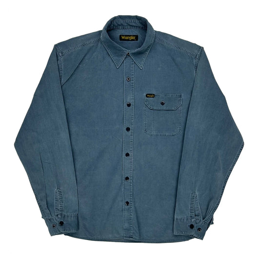 Wrangler Corduroy Shirt - XL Blue Denim