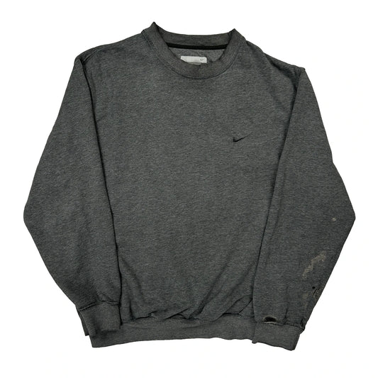 Nike Sweatshirt - Large Grey Cotton