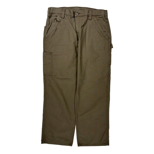 Carhartt Carpenter Trousers - 35W 30L Brown Cotton