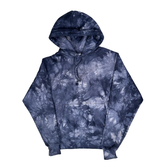 Reverse Weave Champion Tie-Dye Hoodie - Medium Blue Cotton