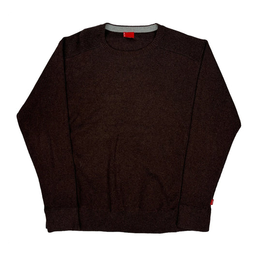 Vintage Levis Jumper - XL Brown Cotton