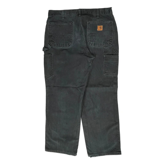 Carhartt Carpenter Trousers - 33W 29L Black Cotton