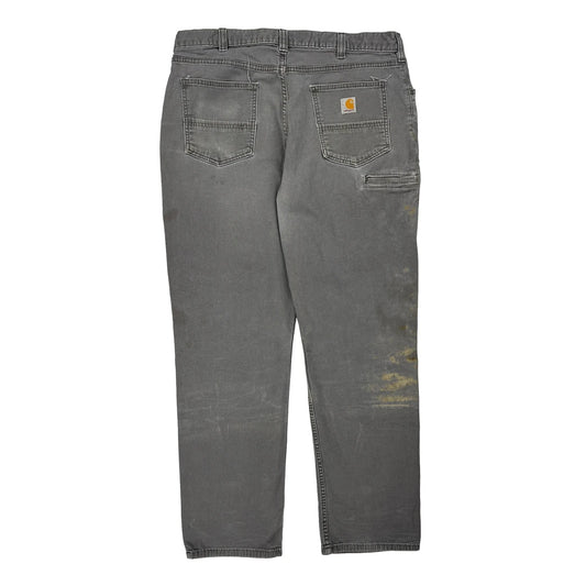Carhartt Trousers - 36W 32L Grey Cotton Blend
