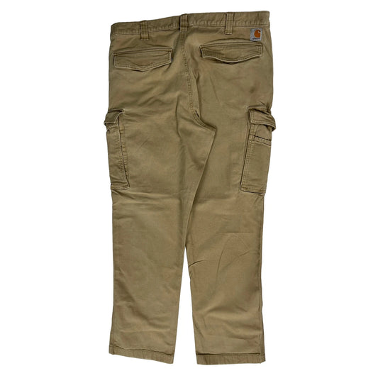 Carhartt Cargo Trousers - 36W 29L Khaki Cotton
