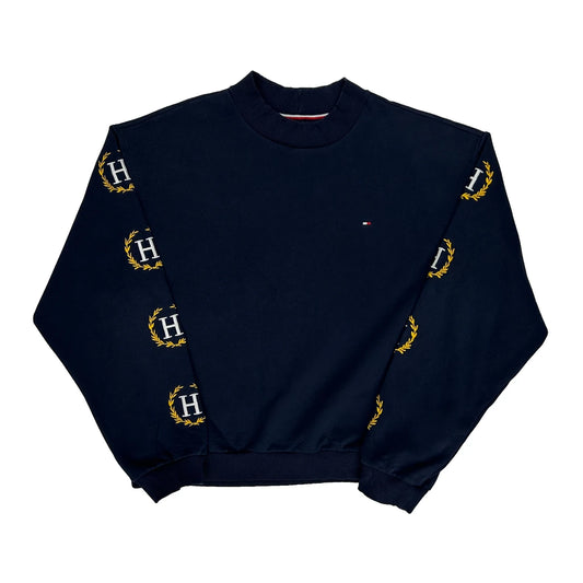 Tommy Hilfiger Sweatshirt - Large Navy Cotton