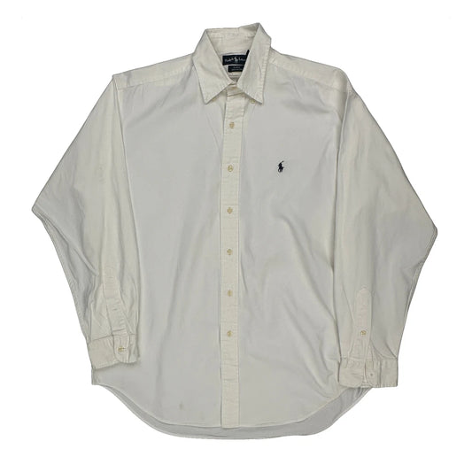 Ralph Lauren Shirt - Medium White Cotton