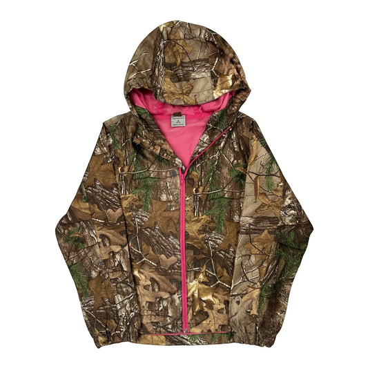 Age 10-12 Carhartt Camo Jacket - Medium Brown Polyester