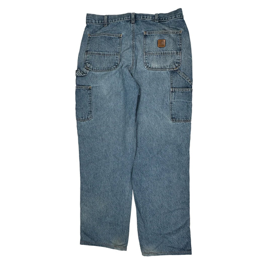 Carhartt Carpenter Jeans - 34W 34L Blue Cotton