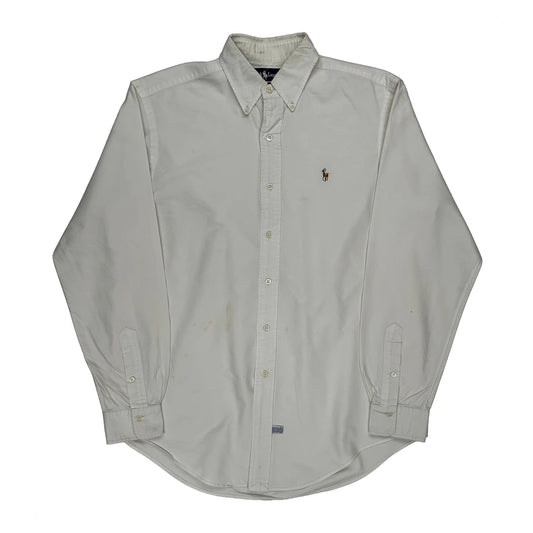 Ralph Lauren Shirt - Medium White Cotton